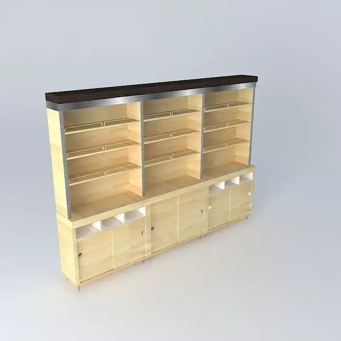 Kit124 Desk wall by Alex Marques Free 3D model