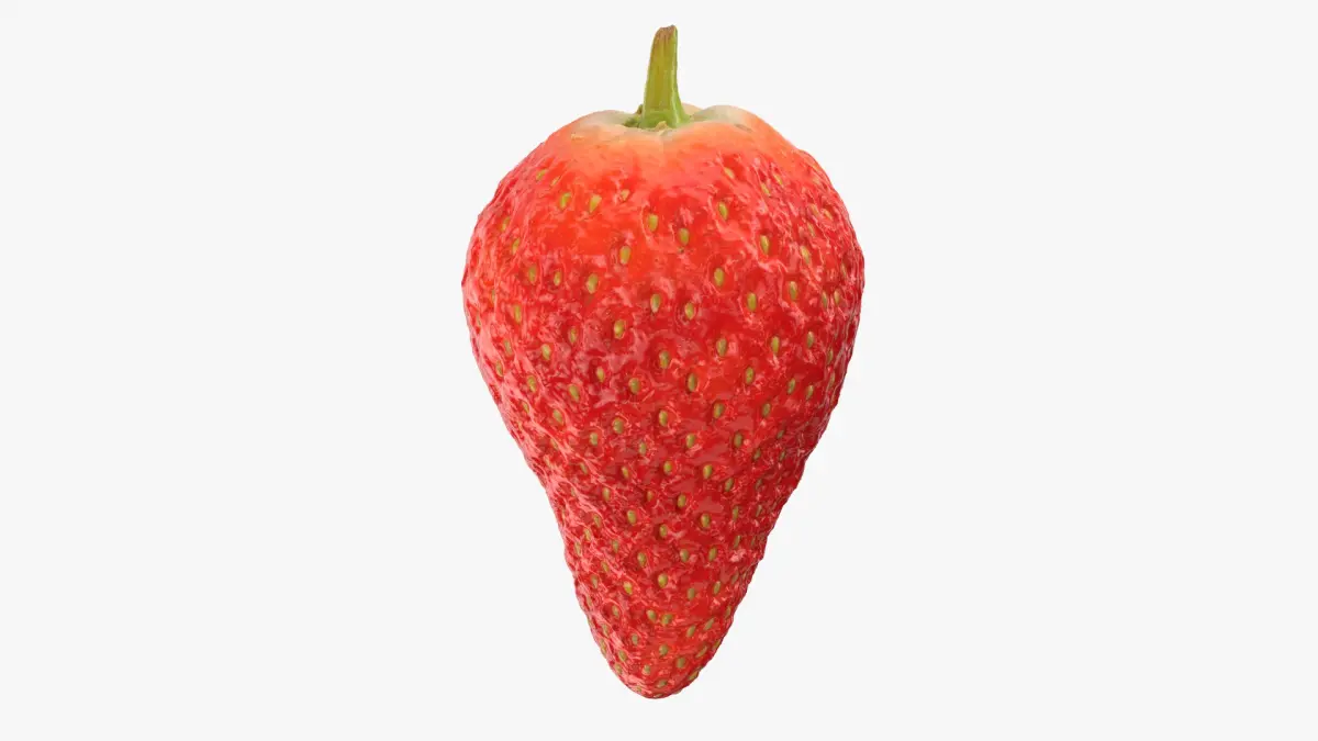 Strawberry Without Stem 03 3D model