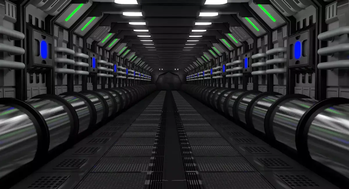 Sci Fi Corridor  3D model 76