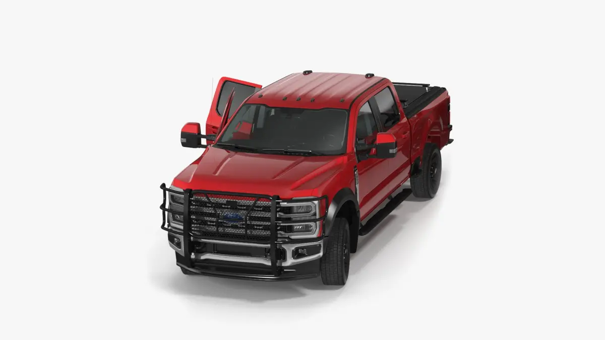 Ford Super Duty F 550 Lariat 2023 with Accessories Rigged for Cinema 4D 3D model