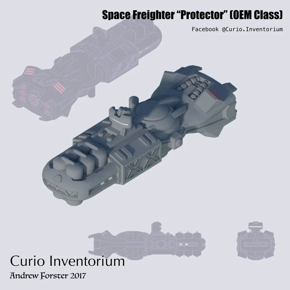 Space Freighter Protector 3D print model