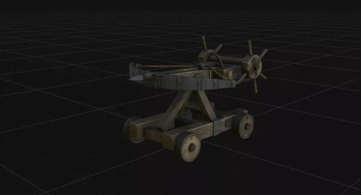 Medieval Ballista Siege Engine - 4K PBR High-Fidelity Detail 3D model
