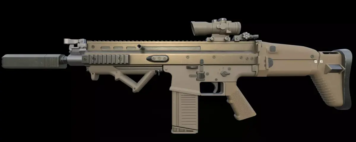 SCAR-L- Low-poly  Low-poly 3D model
