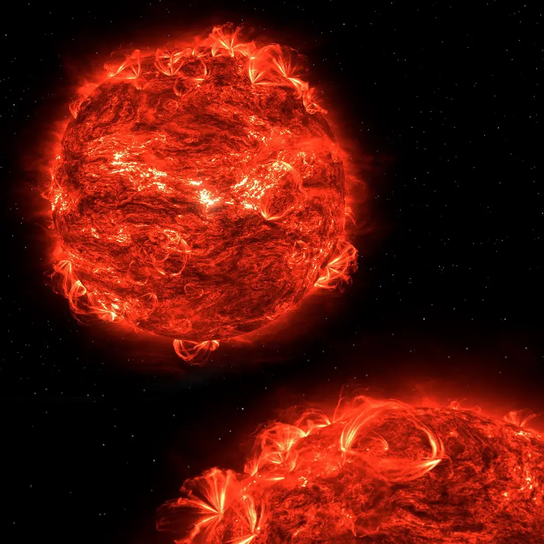 Volumetric Sun Surface And Flares Animated For Blender 3D model