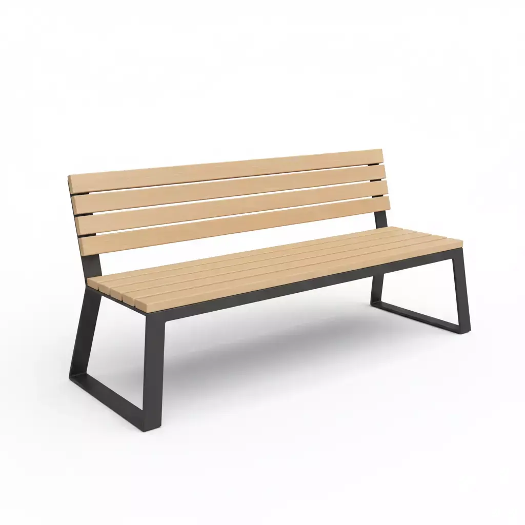 Low poly Bench Free low-poly 3D model purchase