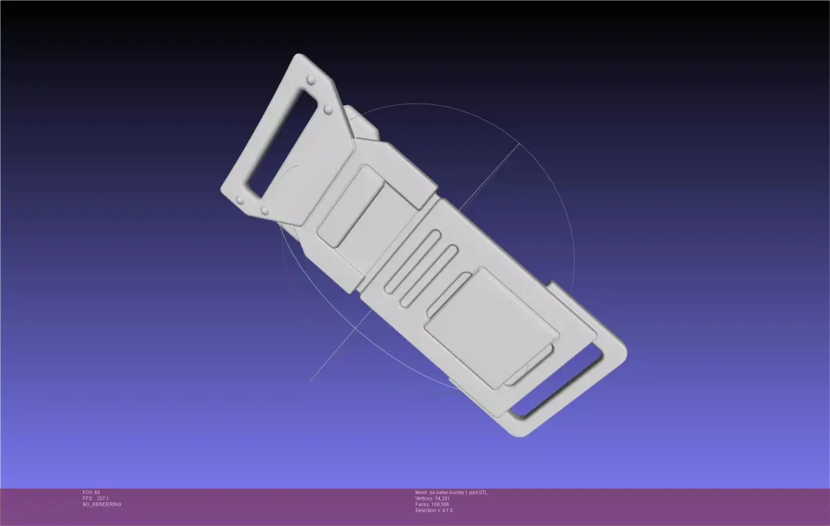Star Wars The Mandalorian Bo Katan Belt Cover 3D print model
