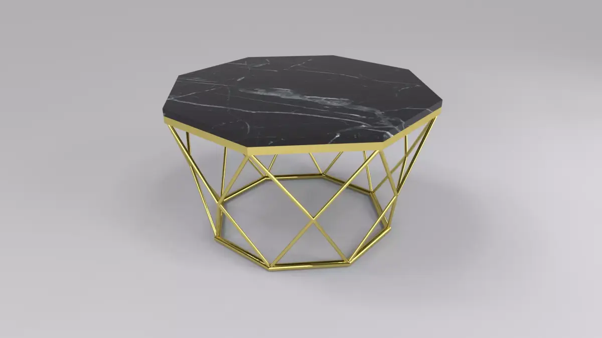 Coffee table hexagonal Free 3D model