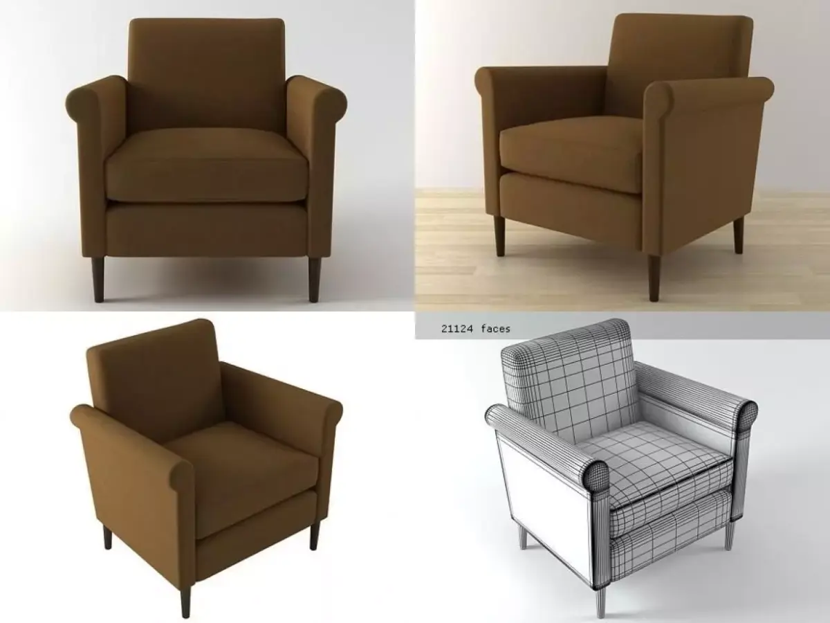 Tuscany armchair Free 3D model