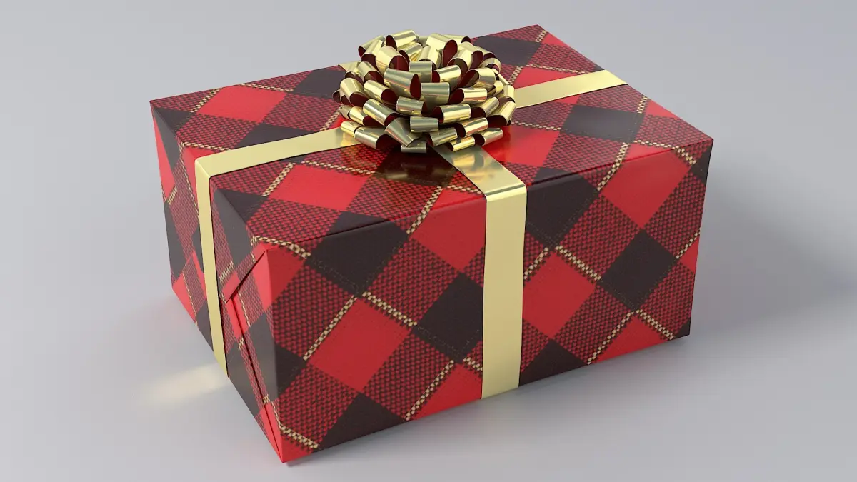 Realistic Christmas Present 11 3D model