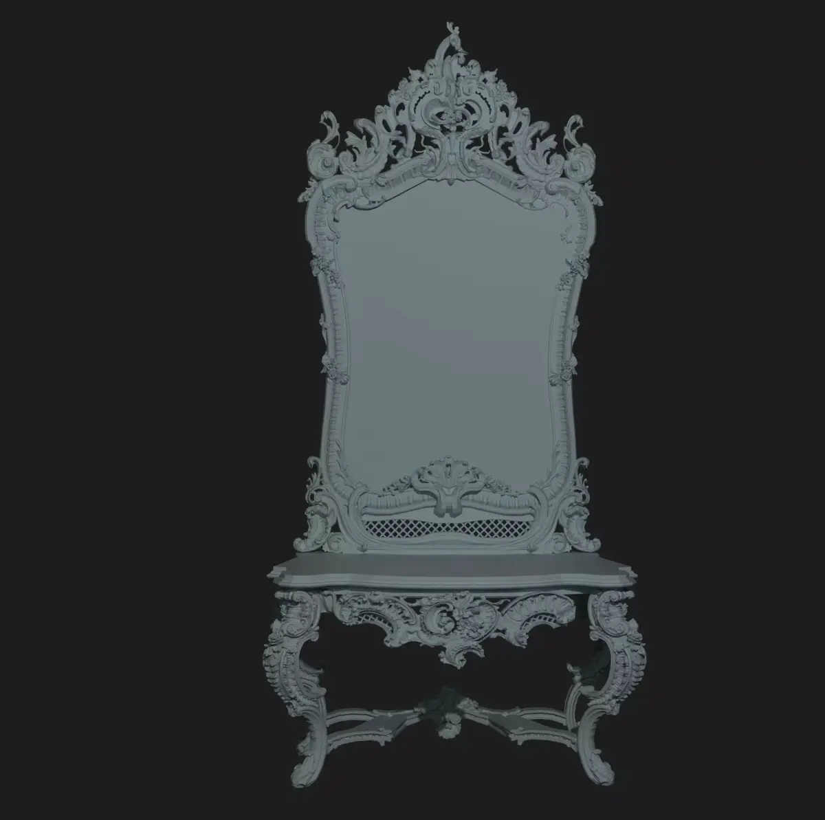 MIRROR ornate chair Free 3D model