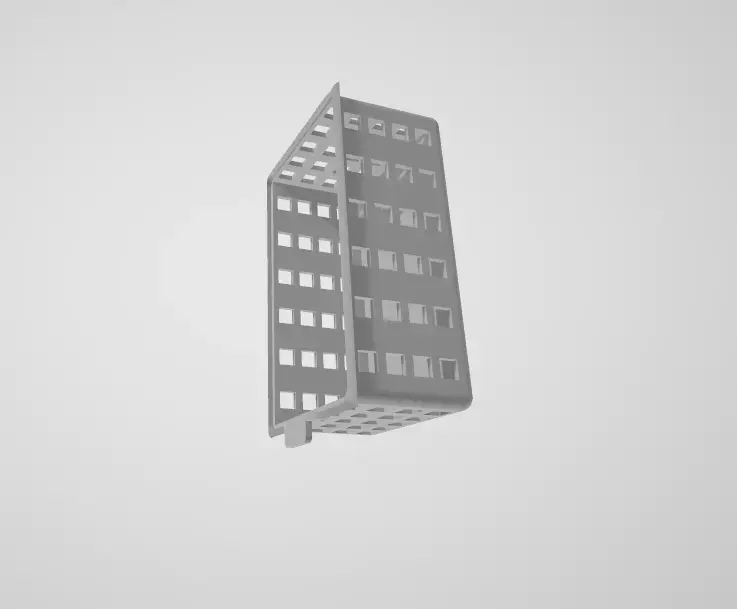 White basket Free low-poly 3D model