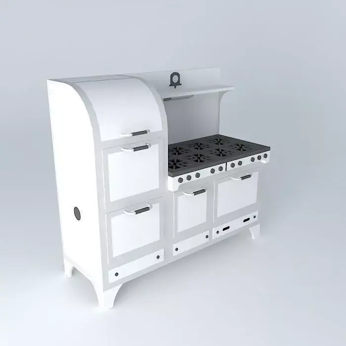 Vintage Oven Free 3D model