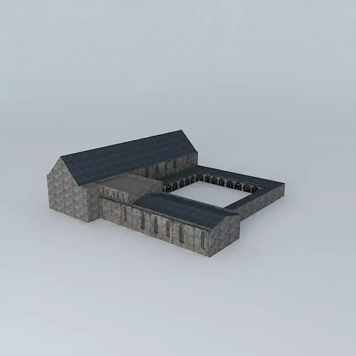 Central garden Free 3D model