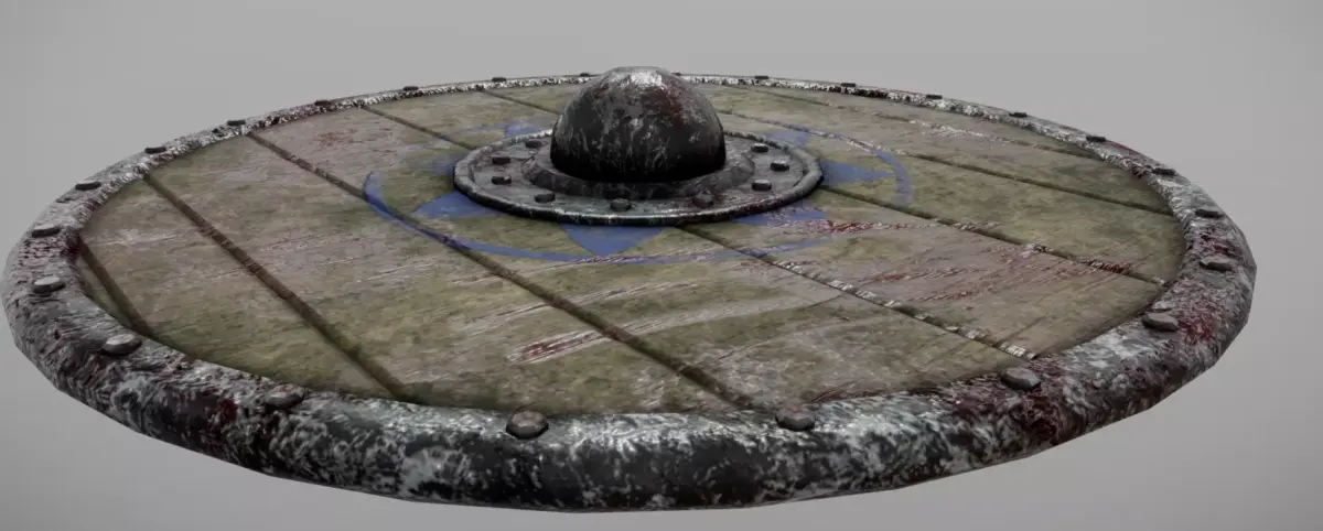 Shield Viking Low-poly 3D model buy