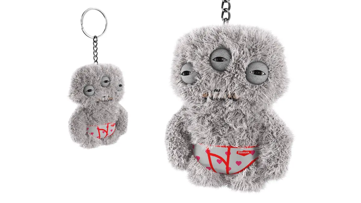 Fuggler Ugly Monster Keyring Fur for Maya 3D model