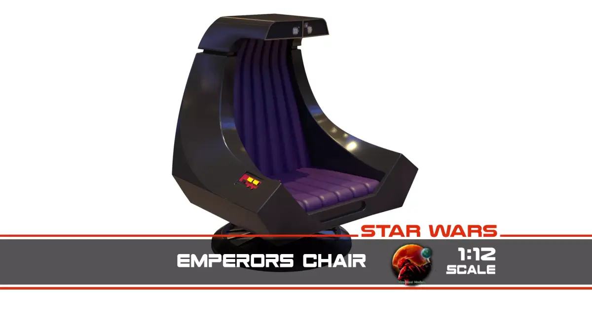 Emperors Chair 1-12 scale Blackseries 3D print model