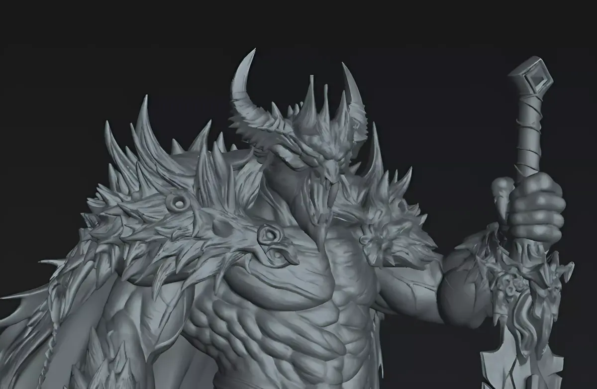 Shattered Blade Superior  Demon Warlord STL 3D print model