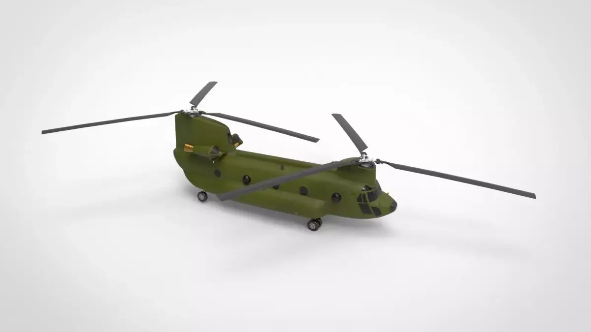 CH-47 Chinook helicopter 3D model