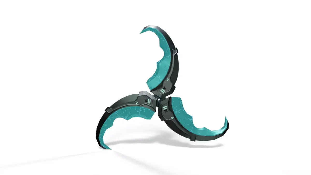 Futuristic Shuriken - Ninja Blade Weapon Low-poly 3D model