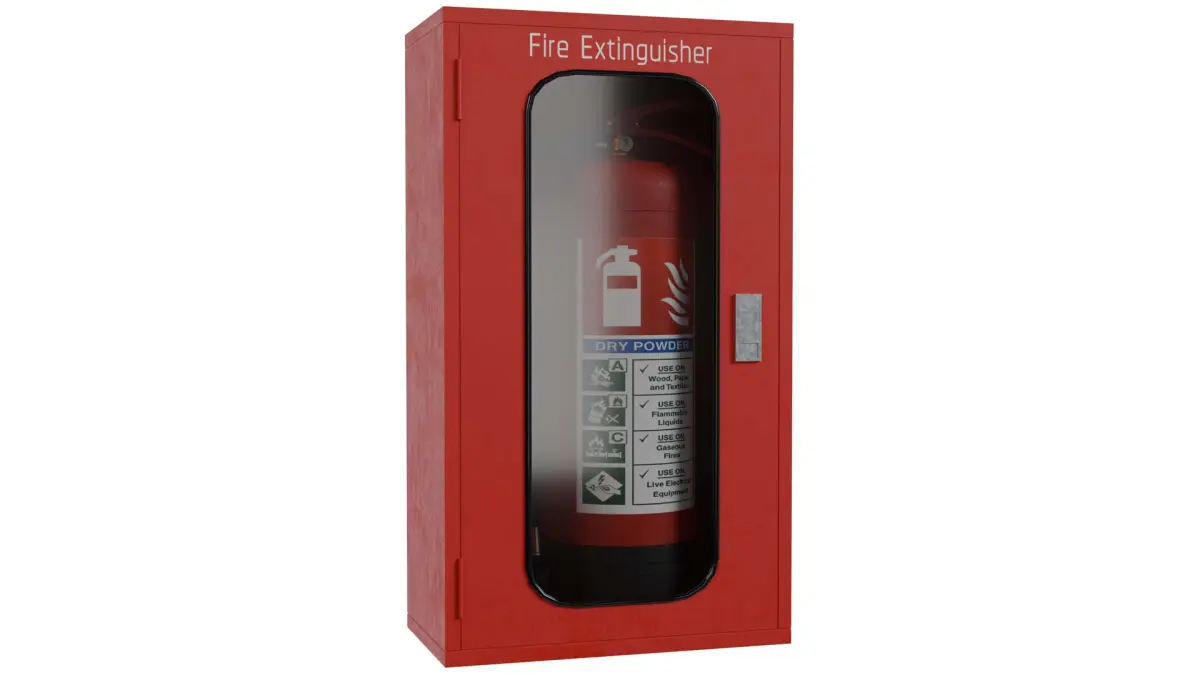 Fire Extinguisher In Box 3D model