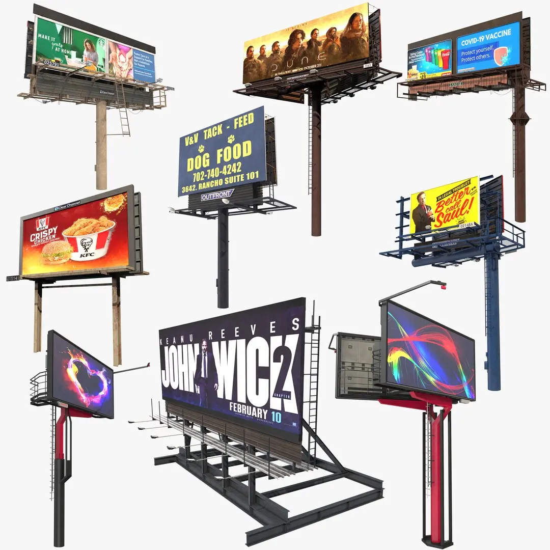 Billboard Collection 3D model