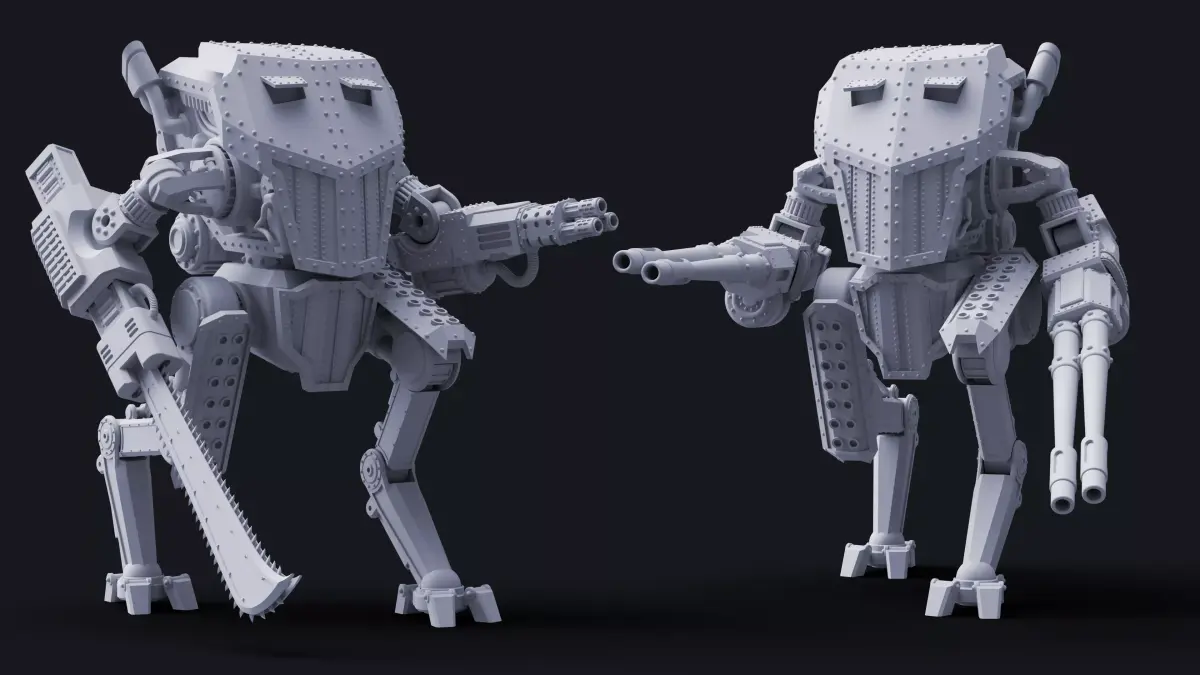 Razor Agile Fire Support Mecha - Acolytes of Terror 3D print model