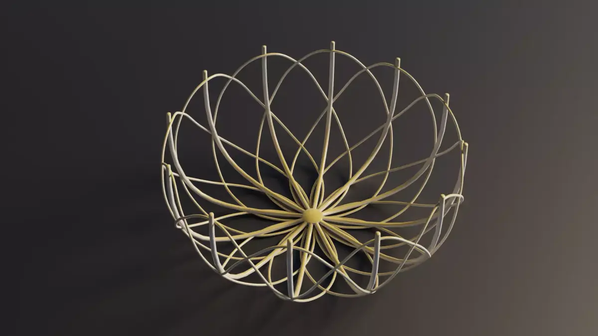 3D Fruit basket Free 3D model