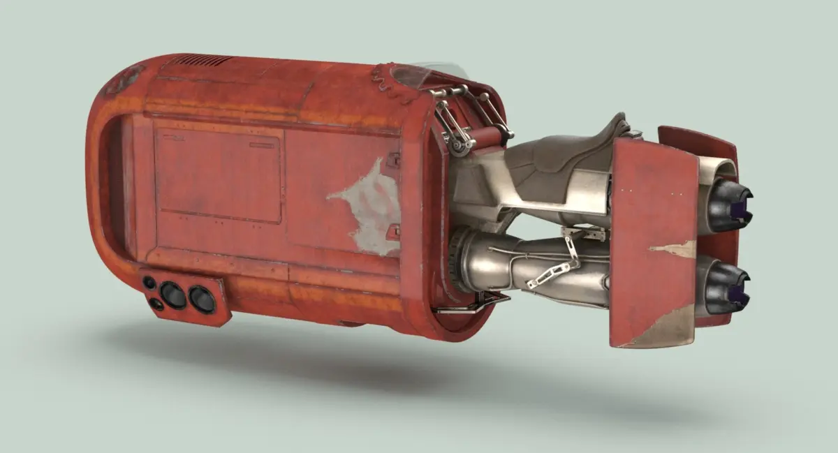 Rey's Speeder Bike (force awakens) 3D model