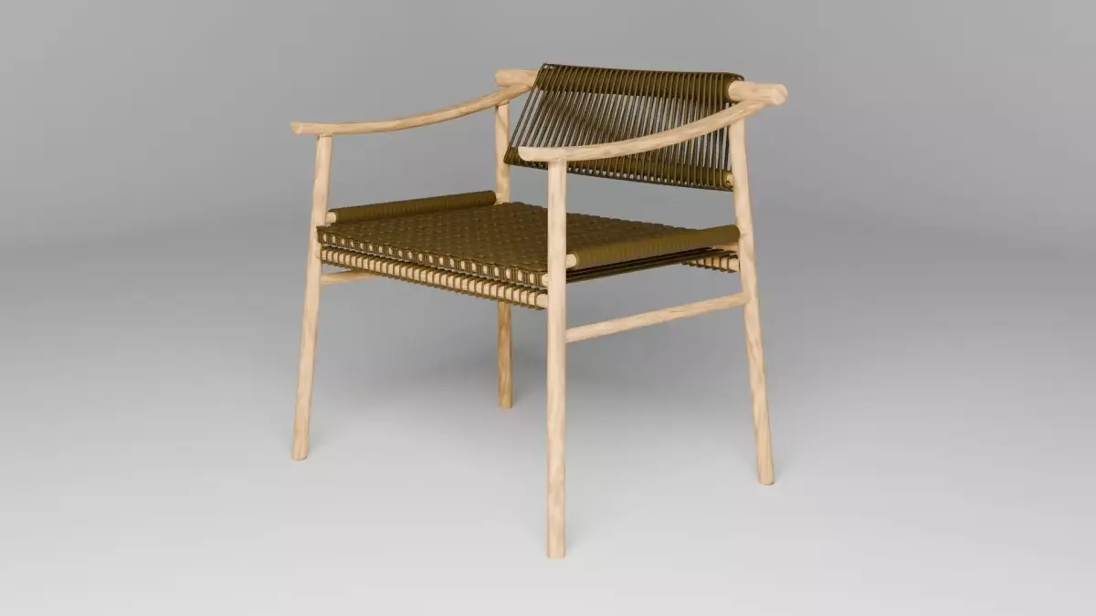 Woven Outdoor Chair 3D model
