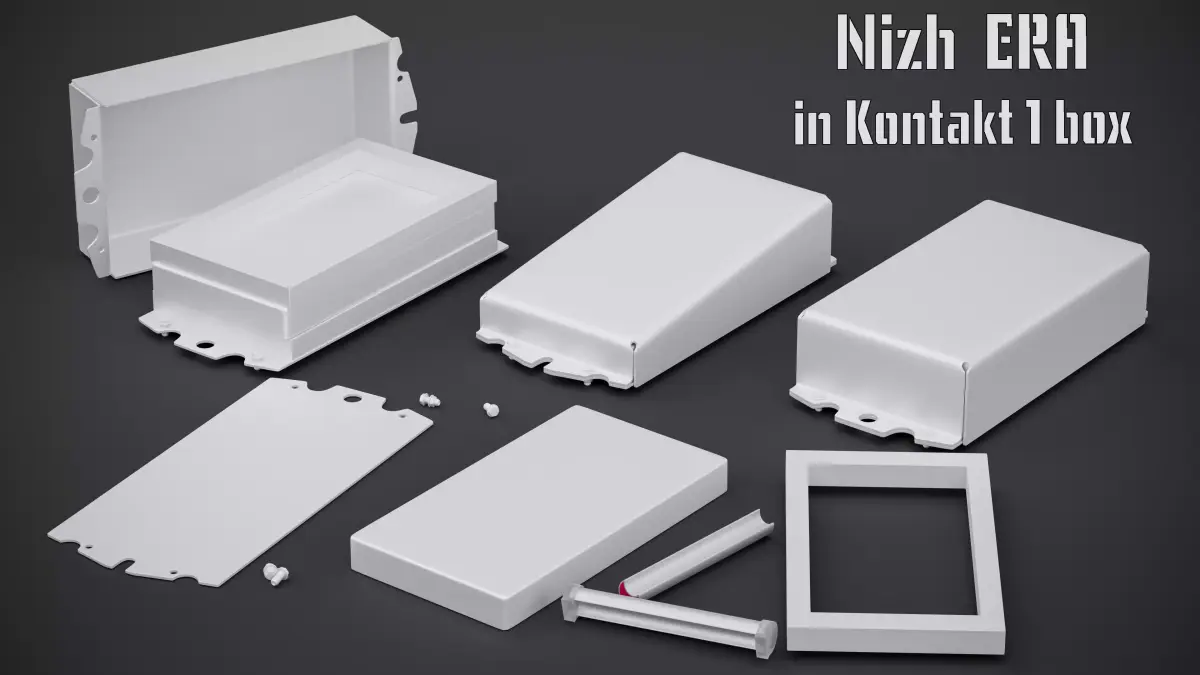 Nizh in Kontakt-1 box - ERA for Tank High Poly 3D model 3D model 3D model