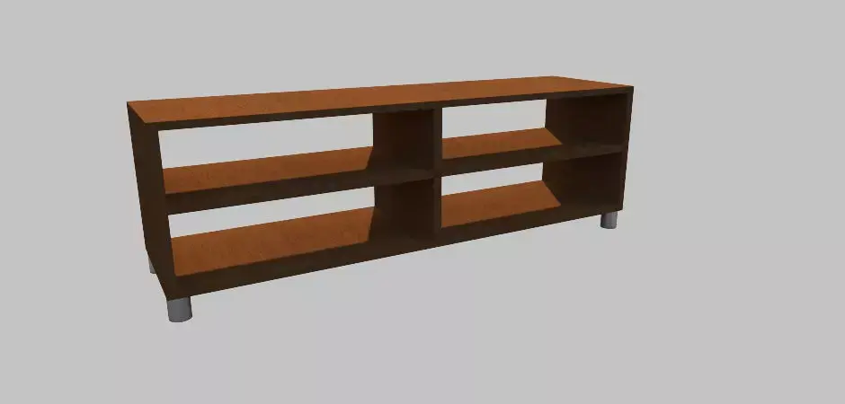 Basic TV Stand Free 3D model