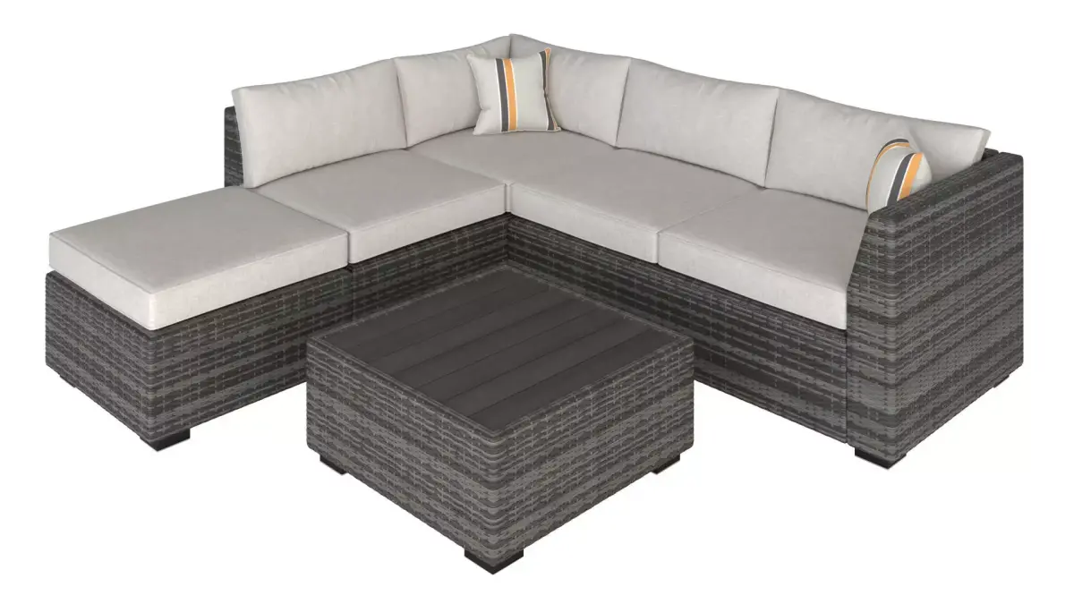 Outdoor Wicker Set 3D model