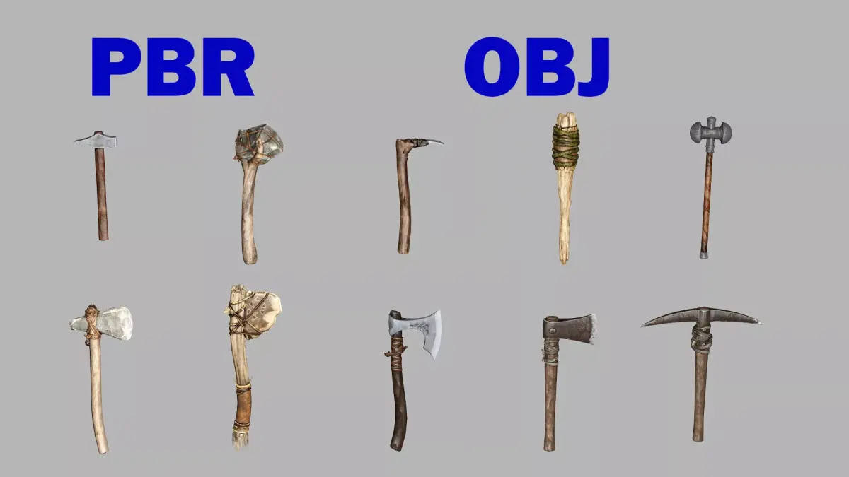 Medieval Polearms Weapon Pack 04 Low-poly 3D Model Low-poly 3D model