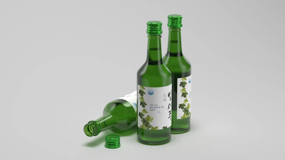 Ipsaeju Soju Bottle - High-Quality 3D Model