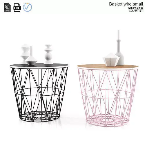 Basket wire Free 3D model
