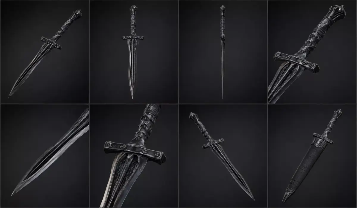 Nightreaver Dagger Low-poly 3D model