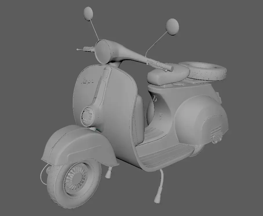 Vespa 3D model 3D model purchase