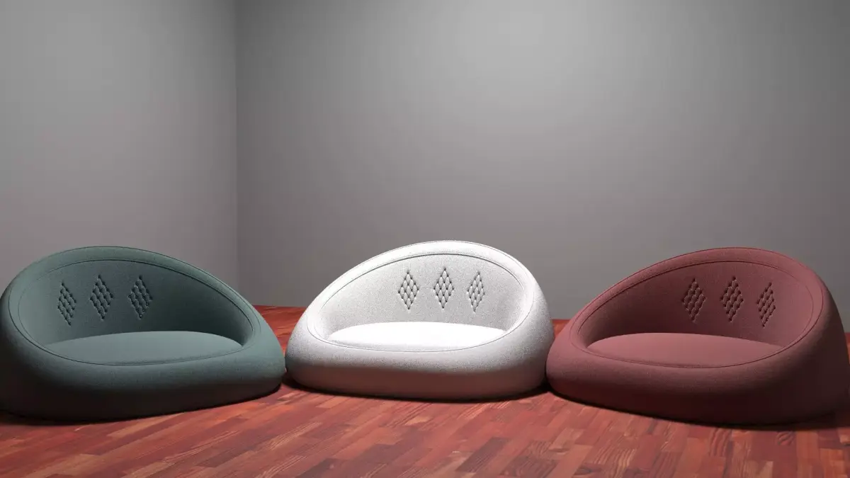 Rounded Ferniture Free 3D model