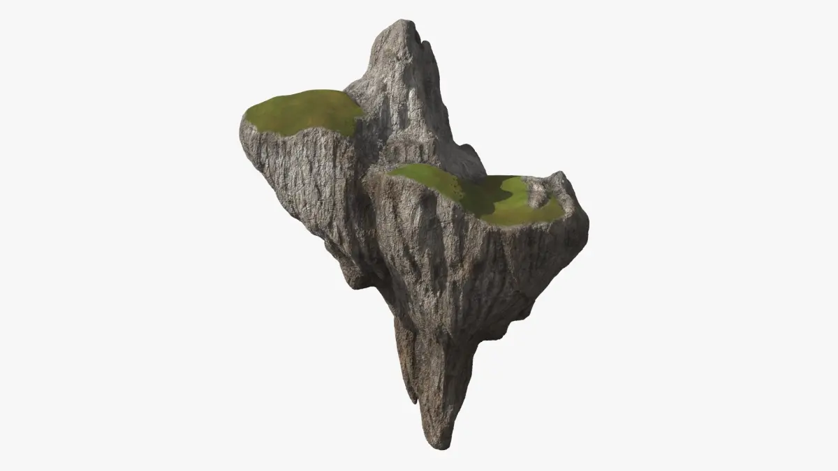 Soaring Highland Rock 3D model