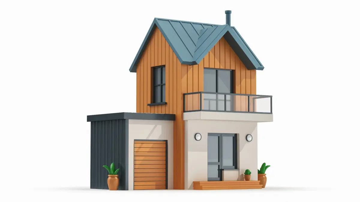 Cartoonish House Low Poly 3D Model 01(1) 3D model