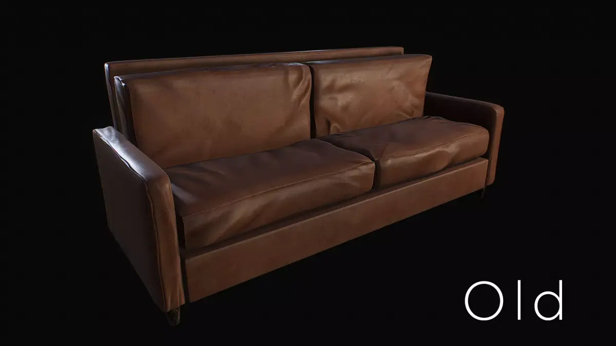 Classic Comfortable Sofa 8K Free low-poly 3D model