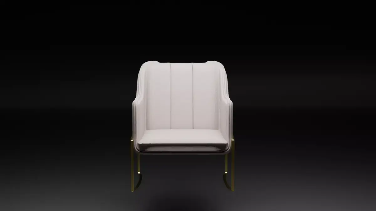 Cream Couch Free 3D model