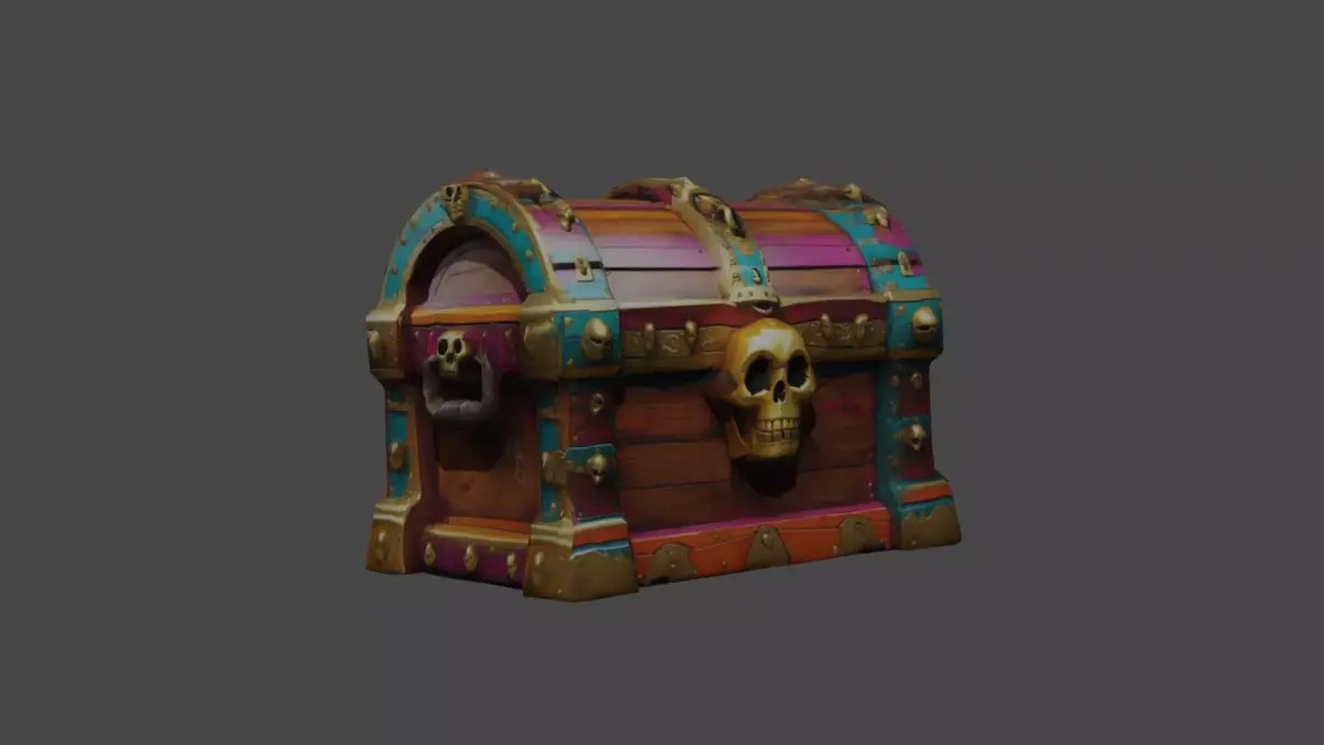 Shine Goddes Chest Free low-poly 3D model