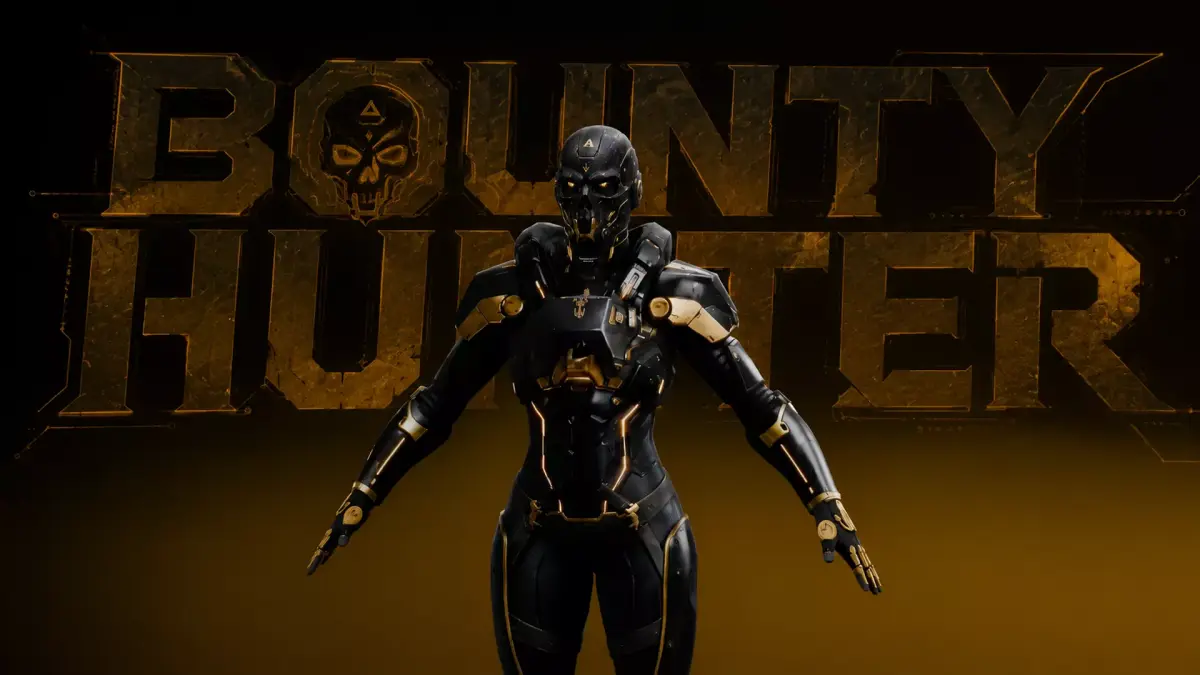 Female Bounty Hunter - Rigged Low-poly 3D model