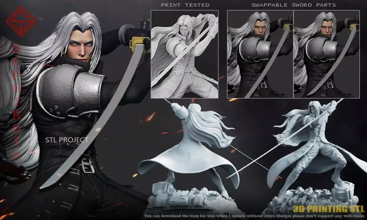 Sephiroth 3D print model