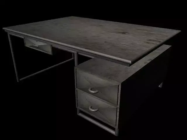 Office Desk 3D model 3