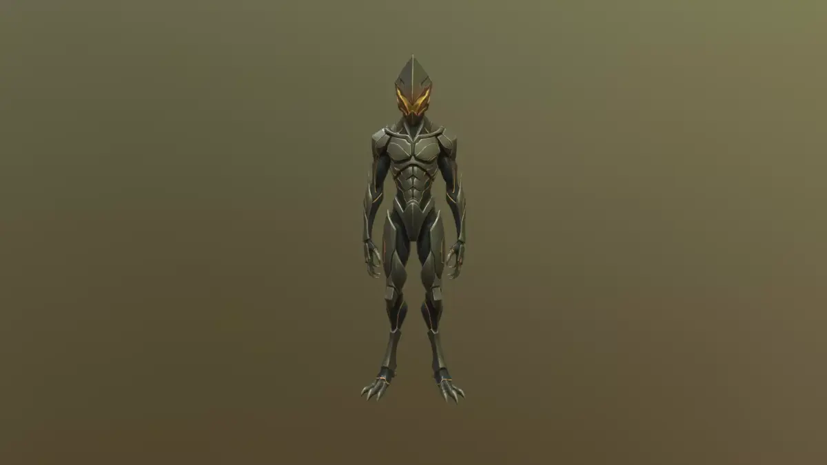 Low Poly Stylized Cyber-Assassin NIGHT-STALKER S7 - PBR Low-poly 3D model
