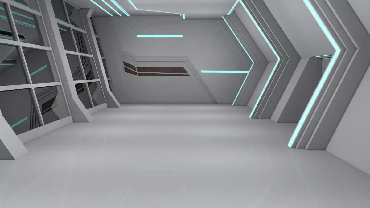 Sci Fi Interior 3D model 83