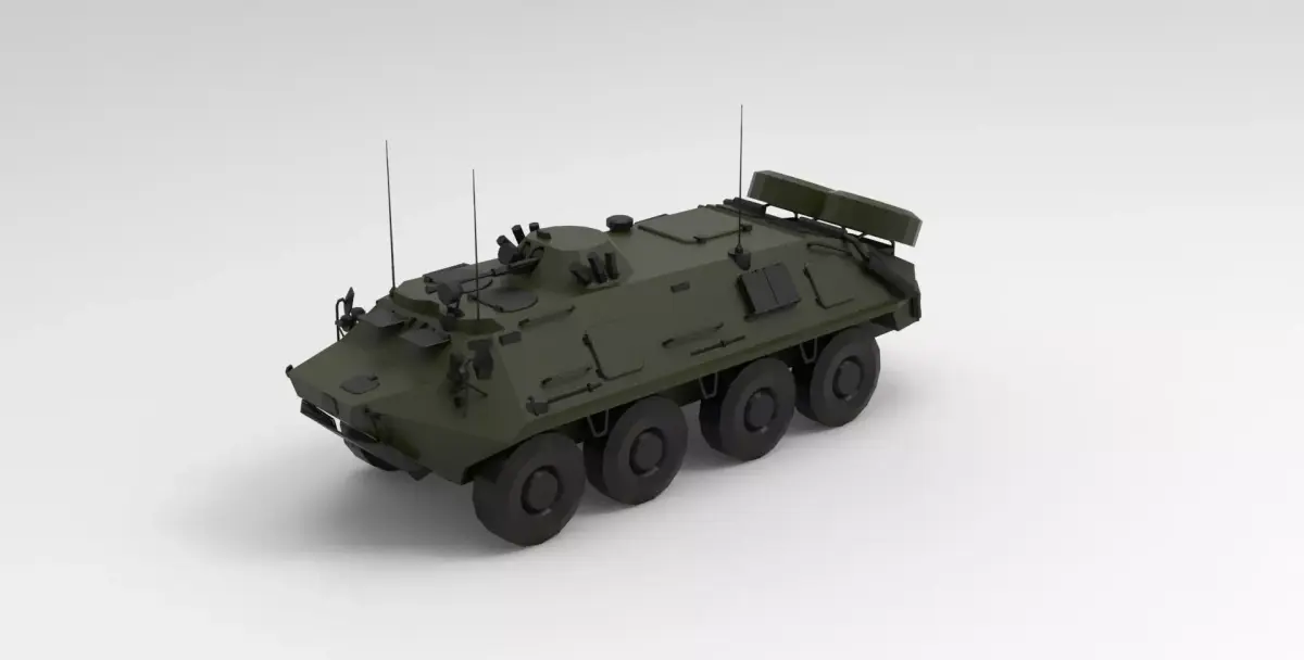 BTR-60  armoured personnel carriers 3D model