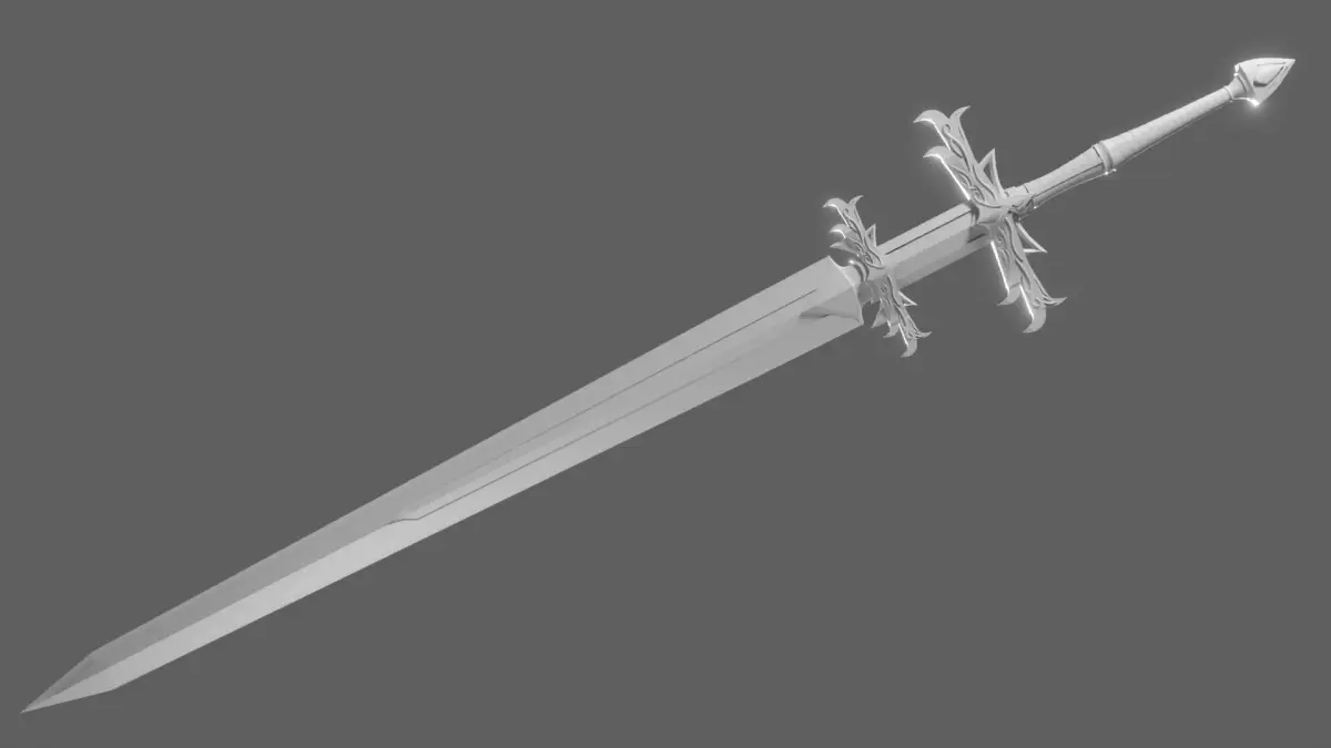 Fantasy Zweihander 3D model